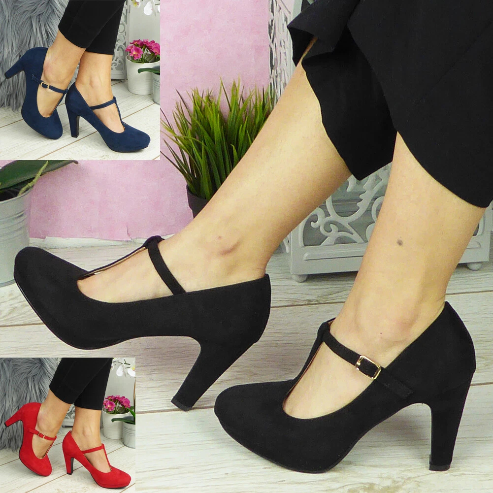Buckle strap chunky heel shoes 2025