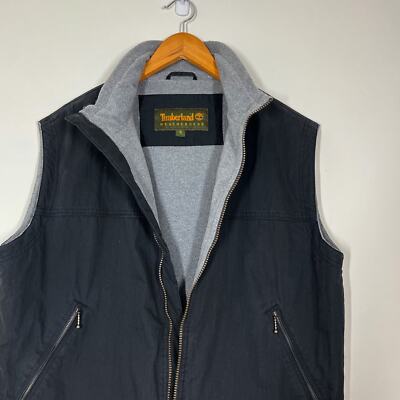 Timberland Men's Weathergear Fleece Line Full Zip Vest Sz S