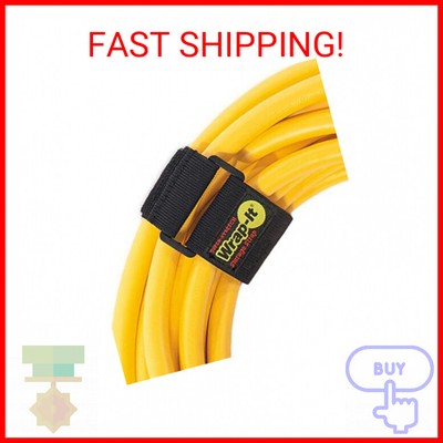 Super-Stretch Wrap-It Storage Straps - 12'' (8 Pack) - Elastic Hook and Loop Cinc