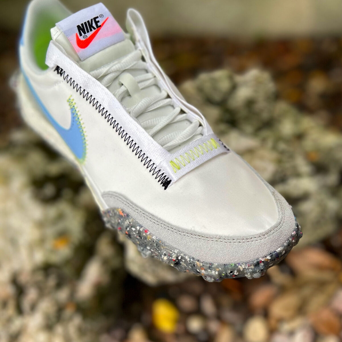 WMNS Nike Waffle Racer Crate White/Lemon CT1983-106 UK6.5 WMNS Nike Waffle Racer Crate White/Lemon CT1983-106 UK6.5
