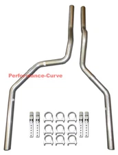 97 - 01 FORD F150 4.2 4.6 5.4 Truck Mandrel Bent Dual Exhaust Tail Pipe Kit
