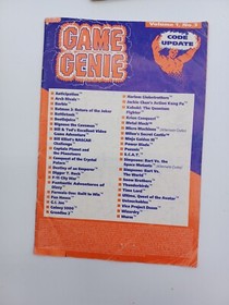 Game Genie Update Book Vol Sega NES Cheat Codes Galoob Video Game Manual LOT