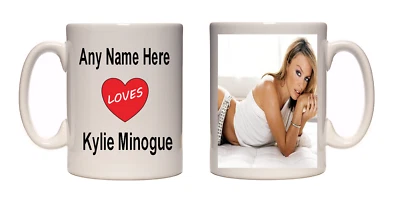 XPRES I love kylie minogue mug personalised mug free uk shipping