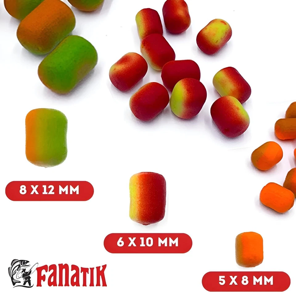 Boilies FANATIK Vodogray 5-12mm 8 Sorten 30ml Pop-Up Karpfenköder Method Feeder - Bild 2 von 2