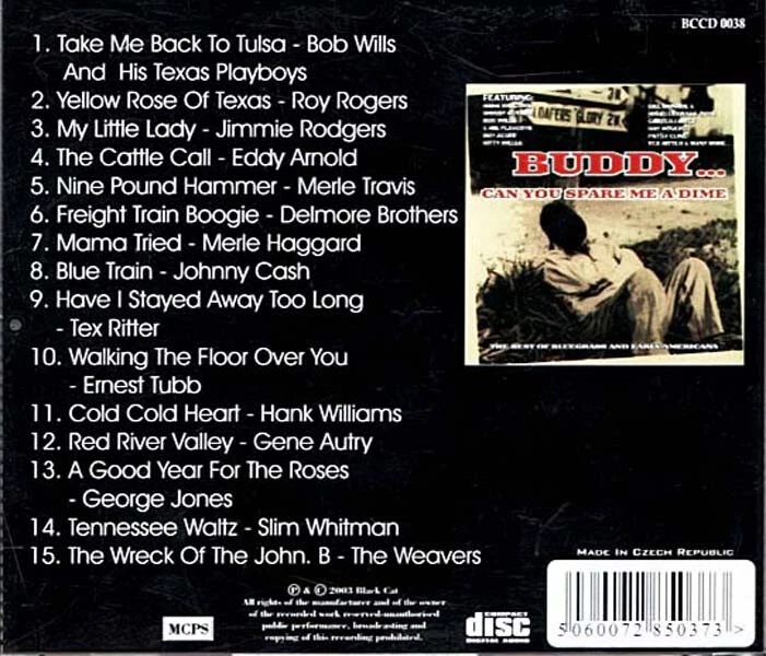 BUDDY... Can You Spare Me A Dime ~ Various ~ Folk, World, & Country ~ CD ~ Good - Image 2 of 2