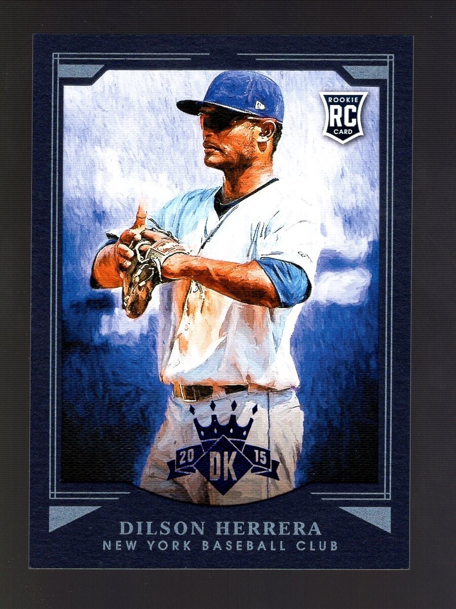 2015 DIAMOND KINGS FRAMED BLUE #159 DILSON HERRERA RC 64/99 NEW YORK METS