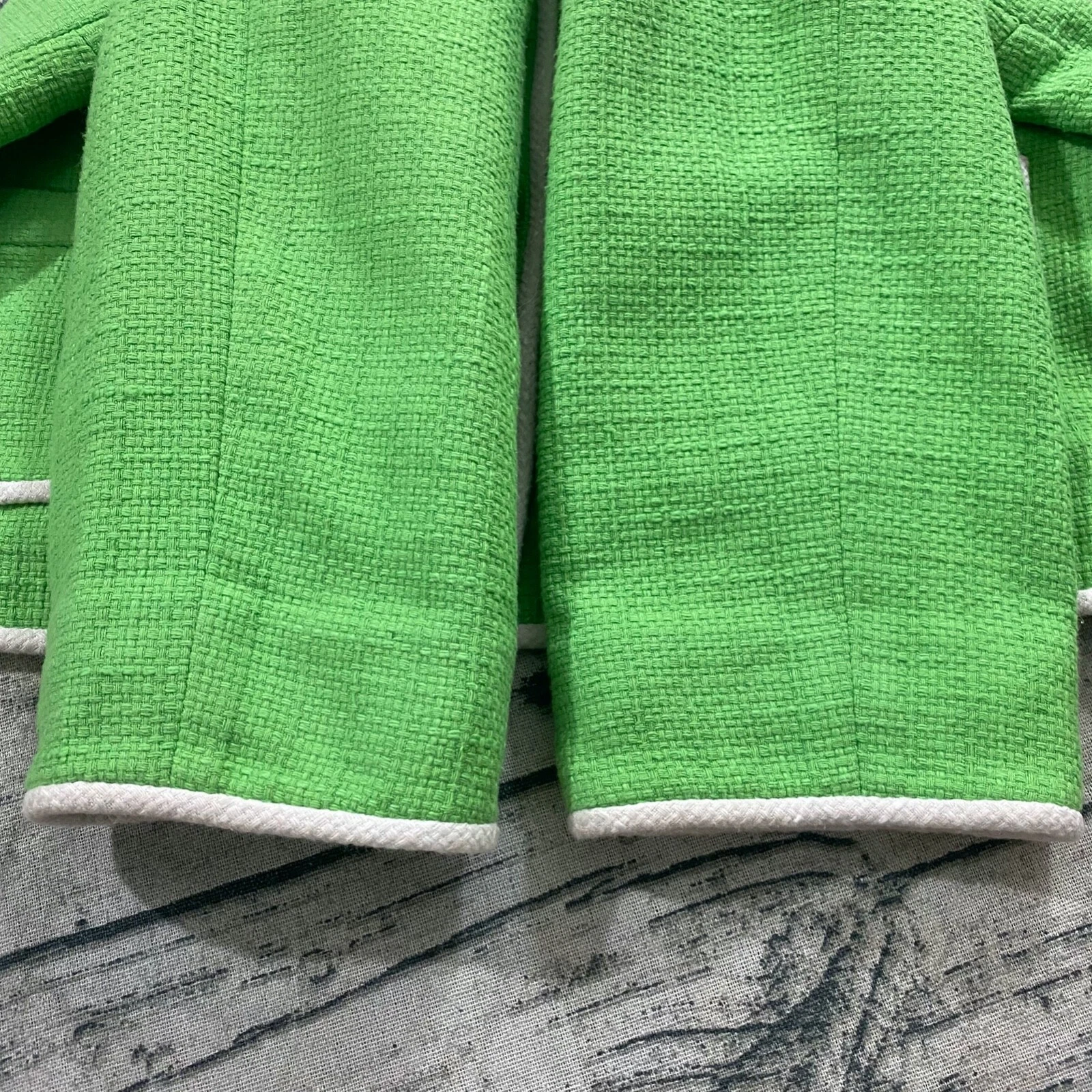 Giacca blazer Kate Spade Valerie cropped bottoni grandi chiave verde lime taglia 6