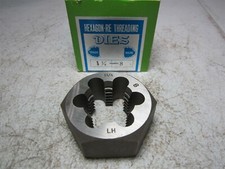 A1-Supply 1-1/4 - 8 Left Hand Hexagonal Fixed Rethreading Dies