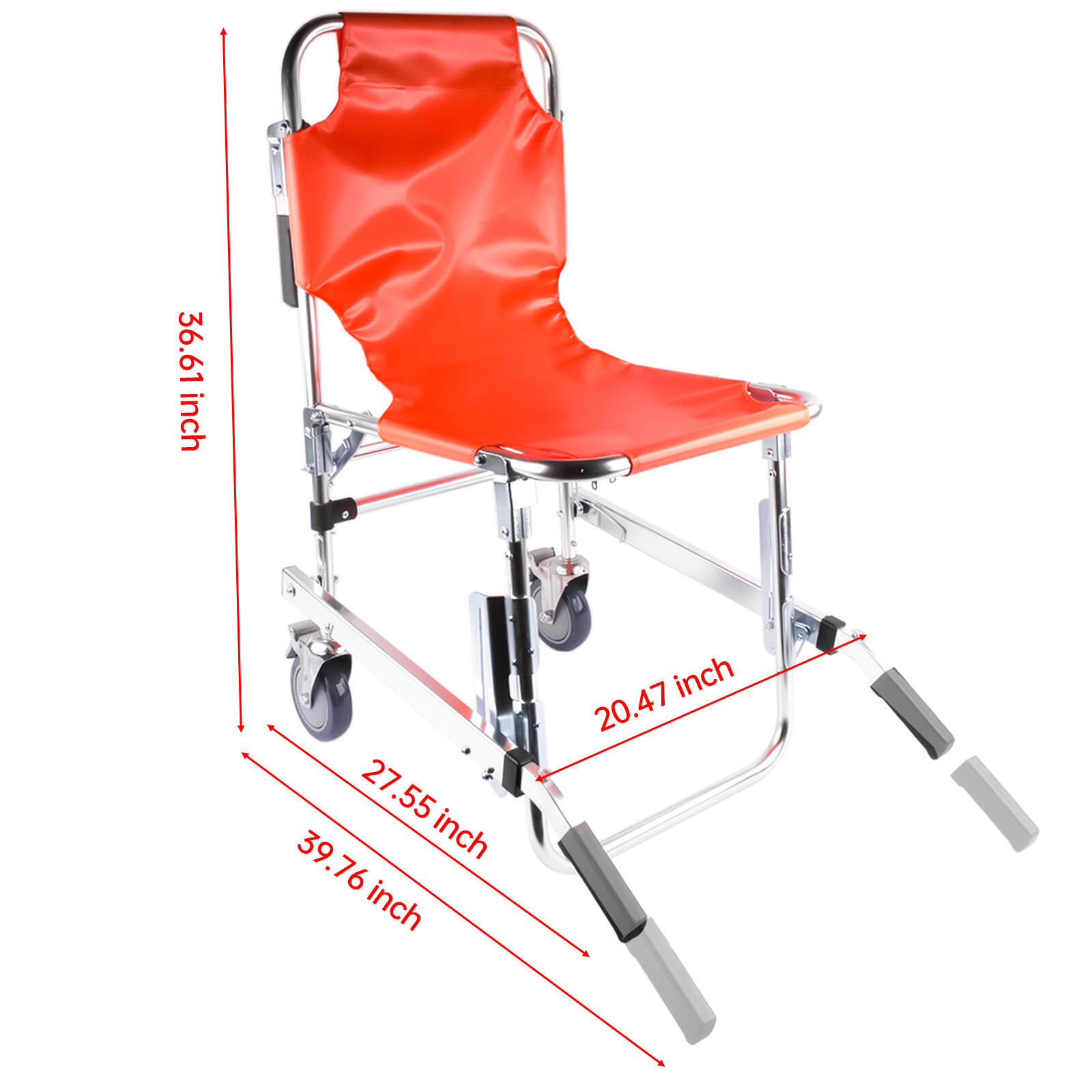 Stair Chair Emergency Evacuation Wheelchair Elderly Climbing Stair Chair Orange