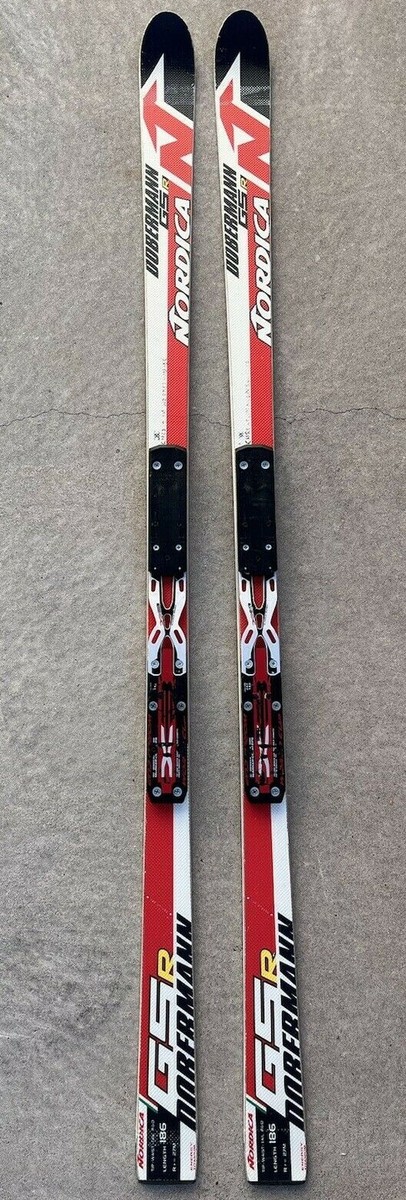 🎿 NORDICA Dobermann GSR 186 cm GS Giant Slalom Race Skis r=27m  
