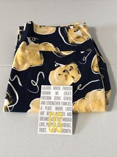 Lularoe OS Leggings Halloween Pumpkins Blue Background NWOT New