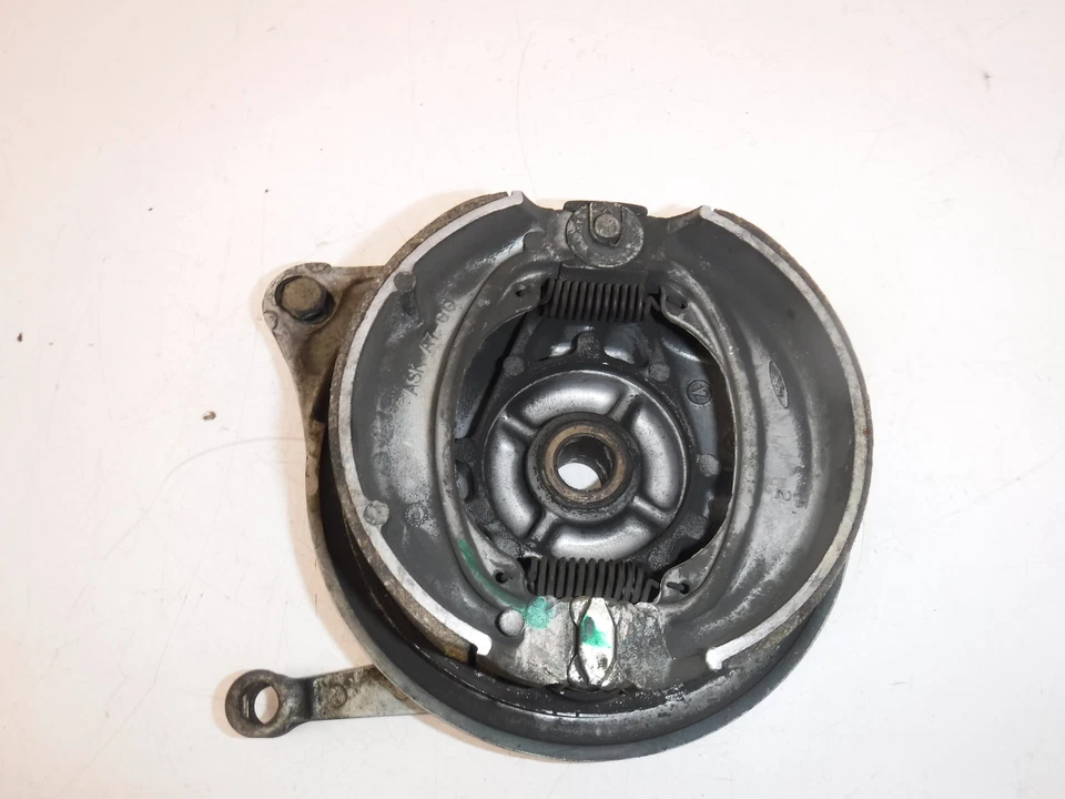 1982 honda cm450c REAR BACK BRAKE DRUM SHOE PLATE BACKER  - Image 2 of 4