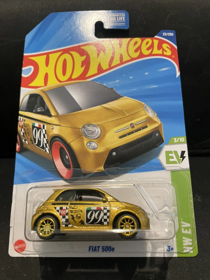 Rueda y neumático Hot Wheels Fiat 500e PERSONALIZADOS pilotos reales Foto 2 de 4