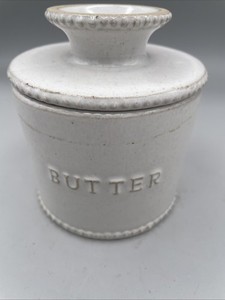 White Hearth & Hand with Magnolia Stoneware Butter Keeper And Server