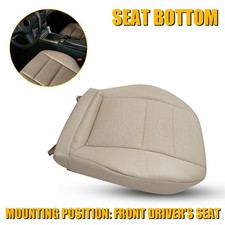 Tan Bottom Leather Seat Cover Driver For 2008-14 Mercedes Benz C250 C300 C350 Ed