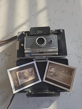 Polaroid Automatic 100 Land Gray Vintage Instant Camera with Case UNTESTED