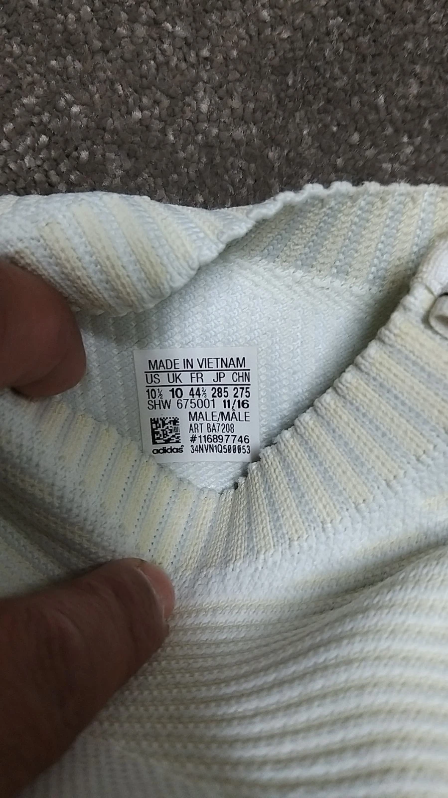 Adidas NMD City Sock White Gum Sole UK Taglia 10 Prezzo ridotto