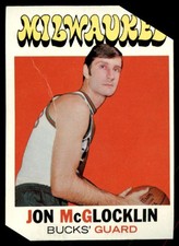1971 TOPPS JON MCGLOCKLIN 74 FAIR BASKETBALL MILWAUKEE BUCKS
