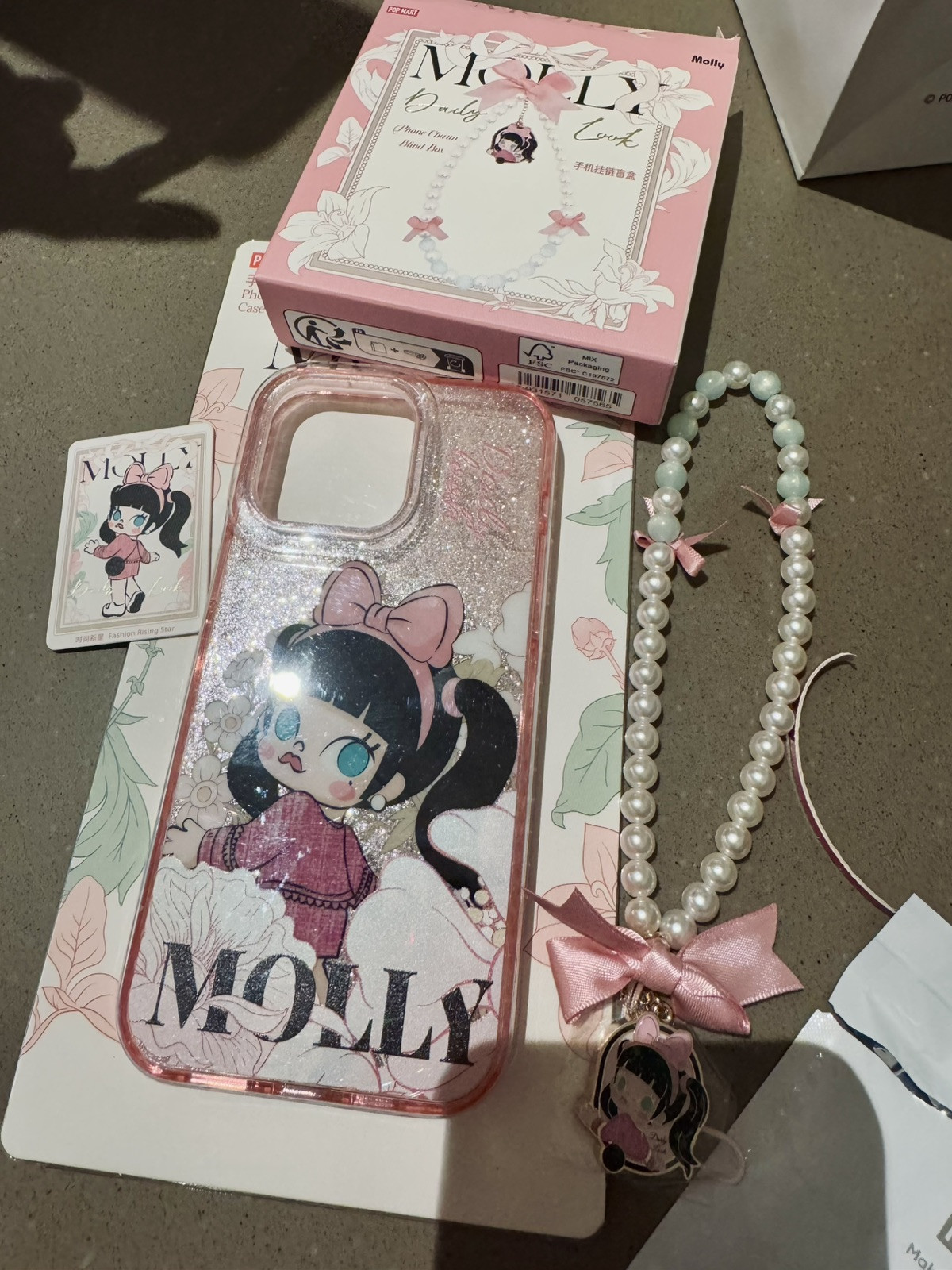 Popmart Molly iPhone 15 Pro Max Case + Charm With Card NO BOX | eBay