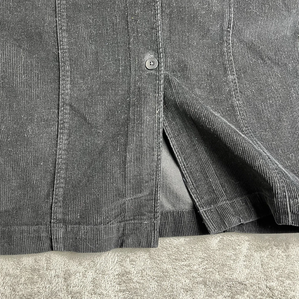 Jersey de Pana Eddie Bauer De Colección Talla Mediana Mascota Cottagecore Negro Grunge Y2K Foto 2 de 4