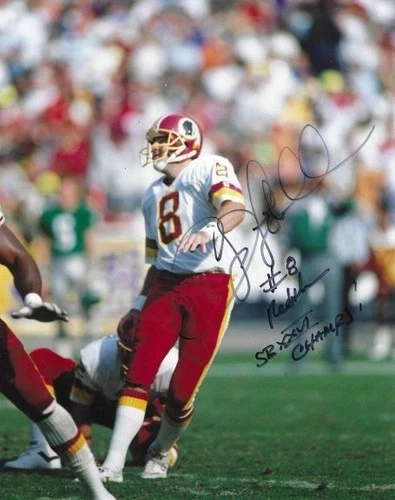 Autographed 8x10 CHIP LOHMILLER Washington Redskins Autographed photo - w/COA