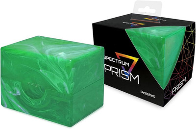Spectrum Prism Deck Case - Jade Green - 1 Pack | Secure Snap Closure Card Deck C