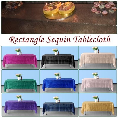 Pailletten Rechteck Tischdecke Glitzer Glitzer Tischdecke Hochzeit Party Deko
