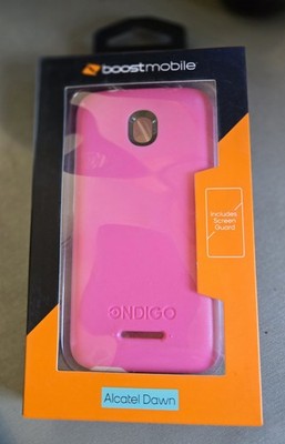 Boost Mobile InTact Case for Alcatel Dawn Pink with Screen Guard