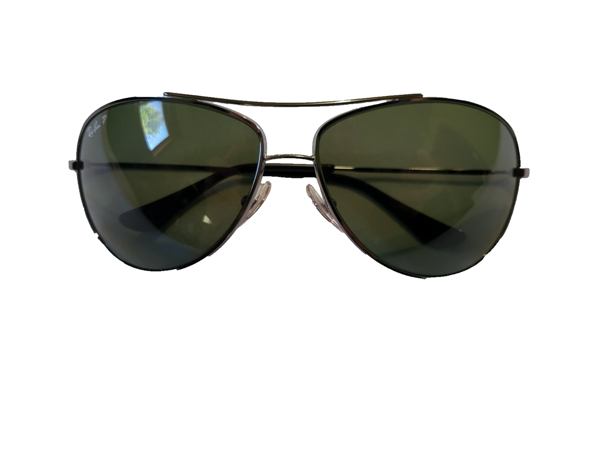 Ray Ban RB3293 004/9A Polarized Aviator Sunglasses, Gunmetal