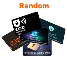 RFID Blocking Card for Wallet - Slim NFC Protector for Credit Debit ID 2 Piece