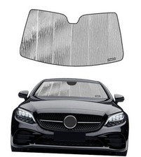 Windshield Sunshade for Mercedes 2017-2023 C-Class Convertible/Coupe Silver