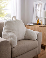 Cuddle Fleece Back Support Cushion Cream RRP £32 (2537)