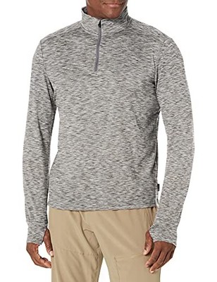 Jockey Herren Pacer Space-dye Quarter Zip Sweatshirt Pullover, Cavernous Black,