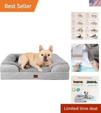 Orthopedic Dog Bed for Medium Dogs, Waterproof Memory Foam Medium Pet Beds wi...