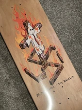 Toy Machine Templeton Charred Cross Skateboard Deck 9” Santa Cruz Powell Krooked