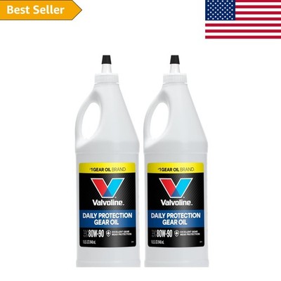 High Performance SAE 80W-90 Gear Oil (2 x 32 Fl Oz) - -Round Protection