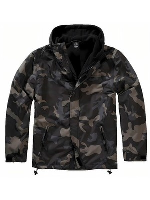 Brandit Jacke Windbreaker Frontzip in Darkcamo