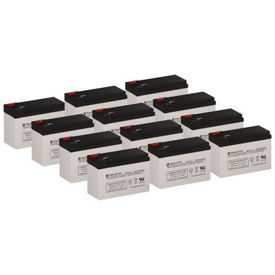 SP12-7.5 (T2) Rechargeable SLA AGM Battery Set of 12 for Liebert 144VBATT UPS
