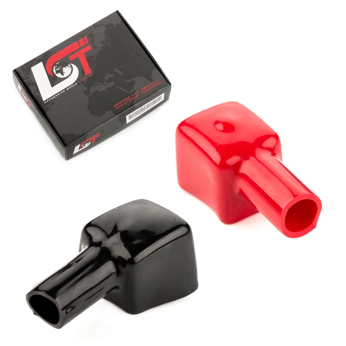 Battery Terminal Covers Caps Set Red Black Negative Positive for DAIMLER