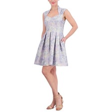 Vince Camuto Jacquard Pleated Fit And Flare Dress NWT $188 prom homecoming 8