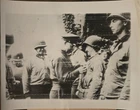 WW2, Eisenhower Decorates Soldier In France, 1944, Original Press Photo