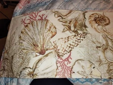 POTTERY BARN CORAL & SHELLS PILLOW COVER 14 X 36 1753300 NEW