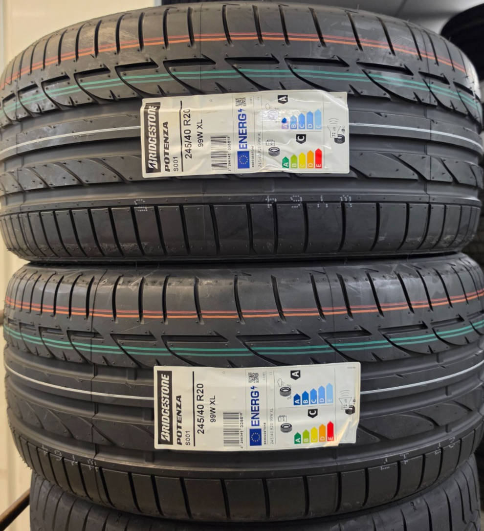 2X BRIDGESTONE POTENZA S001 245/40 ZR20 XL 99W UHP BMW I8* 245 40