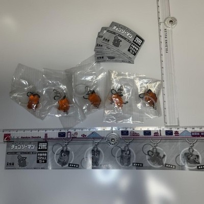 Gacha Connect Ring Charm Reze Edition 5-Piece Set Orange Clear Plastic