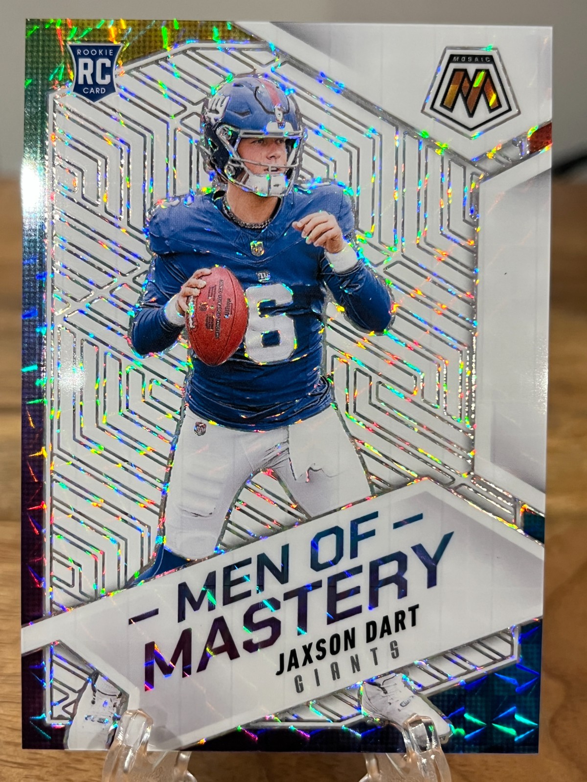 2025 Jaxson Dart Mosaic WHITE Prizm Men of Mastery /25!