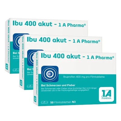 Ibu 400 Akut-1a Pharma Filmtabletten (3x 50st) 3 St