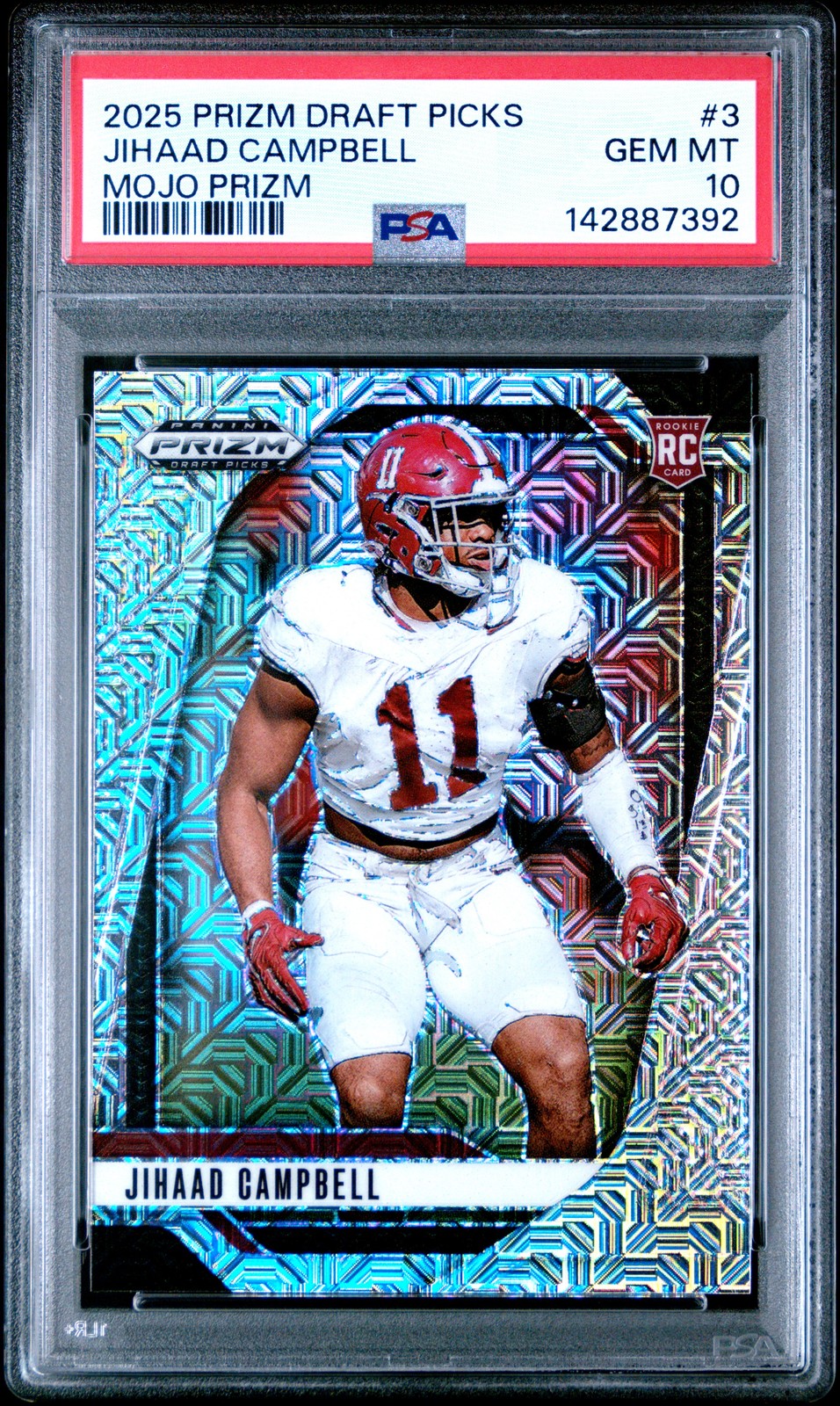 Jihaad Campbell Panini Prizm Draft Picks #3 Mojo