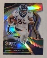 JAVONTE WILLIAMS 2023 Panini Select - Black & Green Prizm Die Cuts #260 Broncos