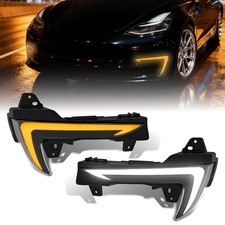 DUAL-COLOR SEQUENTIAL LED DRL FOG LIGHT FRONT...
