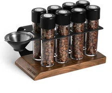 MHW-3BOMBER Single Dose Coffee Bean Storage Tubes, 8 pcs, Bean... 